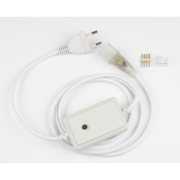 Провод электрический UCX-SP4/N22 WHITE 1 STICKER для светод. лент ULS-N22 RGB NEON 220В 4 контакта Uniel UL-00005799