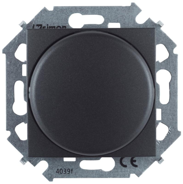 Механизм светорегулятора поворотного СП 15 5-215Вт LED 230В графит Simon 1591796-038