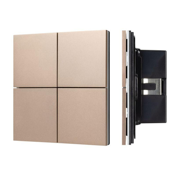 Панель кнопочная KNX-304-23-IN Champagne (BUS Frameless) (IP20 металл) INTELLIGENT ARLIGHT 039665