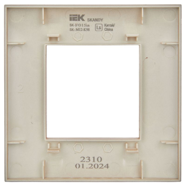 Рамка 1-м SKANDY SK-F01Sa песочн. IEK SK-M12-K98