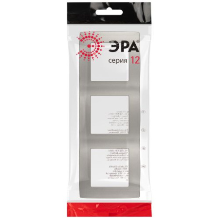 Рамка 3-м Эра12 12-5003-16 титан Эра Б0065739