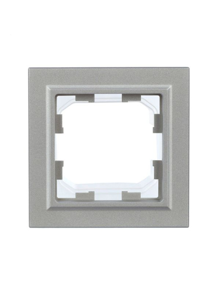 Рамка 1-м IP44 BRITE РУ-1-БрА-44 алюм. IEK BR-M12-44-K47