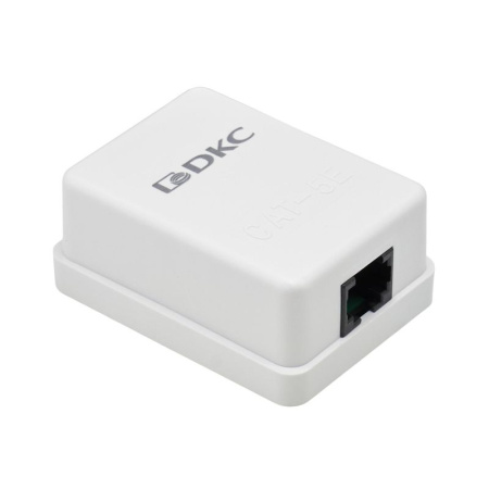 Розетка 1-м кат.5E Keystone универс. DKC RNW5E1WH