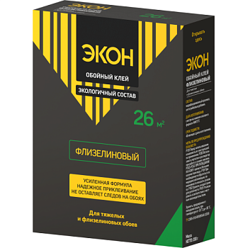 Клей обойный ЭКОН Флизелиновый 200г 2077903 Момент Б0023059
