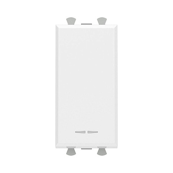 Переключатель модульный 1-кл. 1мод. Avanti "Белое облако" 16А IP20 бел. DKC 4400111