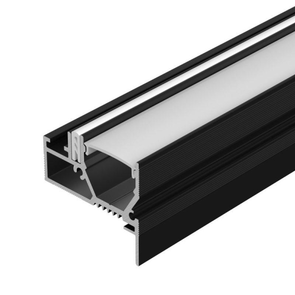 Профиль STRETCH-20-WALL-D-SIDE-2000 BLACK L2000 алюм. Arlight 042947