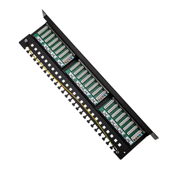 Панель коммутационная 19дюйм 1U 24 порта F/UTP RJ-45 CAT 5e PRO Rexant 02-0041