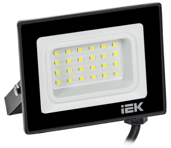 Прожектор светодиодный СДО 06-20 4000К IP65 черн. IEK LPDO601-20-40-K02