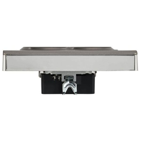 Розетка 2-м СП BRITE РСПл12-3-БрГН 16А IP20 с заземл. без защ. шторок в сборе метал. хром/никель IEK BR-R27-16-M-K23-F