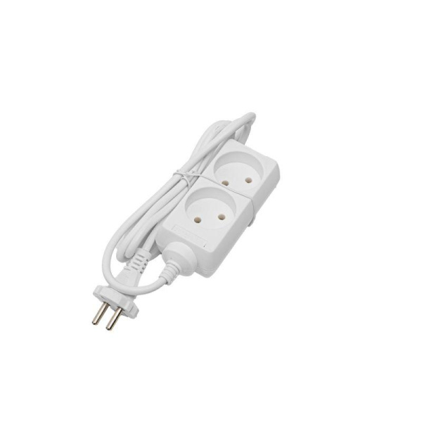 Удлинитель 2х5м без заземл. 10А IP20 S 2х5 2.2кВт ПВС2х0.75 Volsten 9298