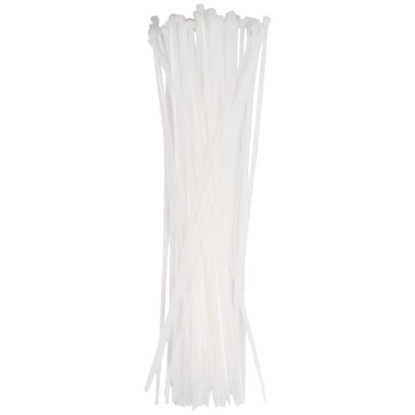 Хомут кабельный (стяжка) PCT 3.6х350-100WH 3.6х350 PA6.6 бел. (уп.100шт) JazzWay 5053885