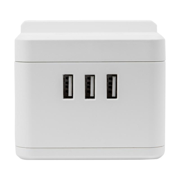 Удлинитель 2х1.5м с заземл. 16А Standard S-GCD2-1.5SBUH WHITE 3 USB держатель для телефона бел. Uniel UL-00011251