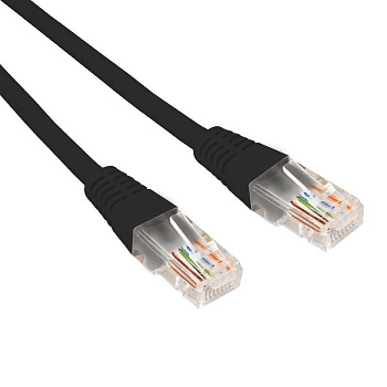 Патч-корд U/UTP CAT 6 RJ45-RJ45 26AWG LSZH черн. 0.3м Rexant 02-0292-03