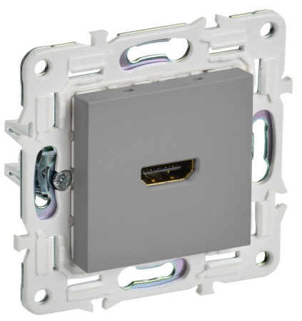 Розетка HDMI SKANDY SK-H01Gr сер. IEK SK-H10-K03