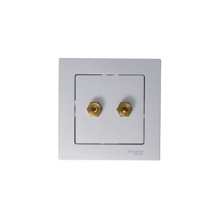Розетка аудио 2-м AtlasDesign алюм. SE ATN000387