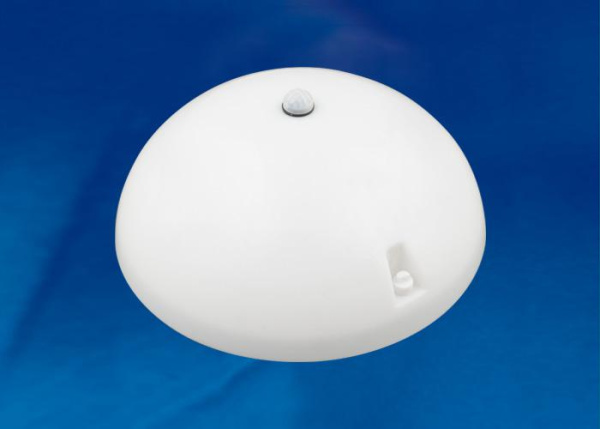 Светильник светодиодный ULW-K20F 18W/6000K SENSOR IP54 WHITE Круг 1600лм влагозащ. с датчиком движения d220мм корпус бел. Uniel UL-00009885