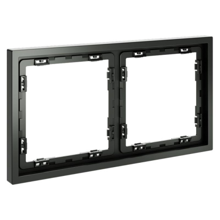 Рамка 2-м S70 пластик. титан Voltum VLS100206