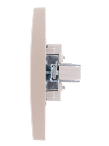 Розетка компьютерная 1-м СП Rain RJ45 жемчуж./бел. перламутр. LEZARD 703-3030-139