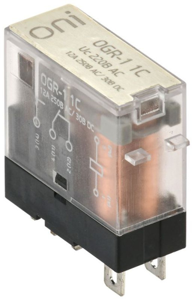 Реле общего назначения OGR-1 1C 220В AC (уп.20шт) ONI OGR-1-1C-AC220V