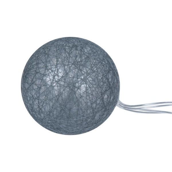 Гирлянда садовая "Клубки" USL-S-230/PM1800 COTTON BALLS-1 IP44 10 светодиодов тепл. бел. свет на солнечн. батарее 1хАА Ni-Mh аккумулятор в комплекте TM Uniel UL-00011593