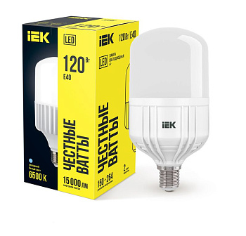 Лампа светодиодная HP 120Вт 6500К E40 230В IEK LLE-HP-120-230-65-E40
