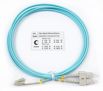 Патч-корд оптический FOP-50-LC-SC-2m Cabeus 7349c