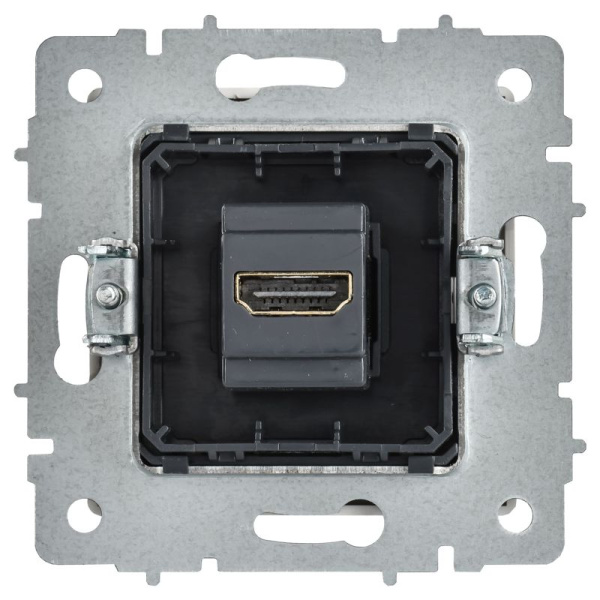Розетка HDMI СП BRITE РHDMI-0-БрАБ механизм арктич. бел. IEK BR-H10-K91