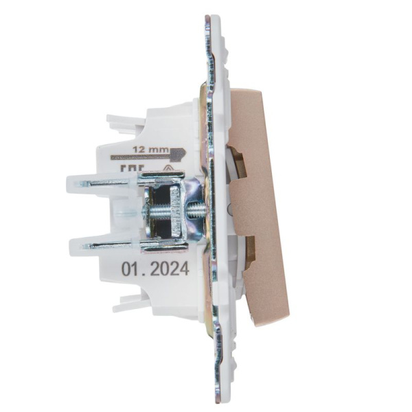 Выключатель проходной 2-кл. SKANDY 10А SK-V10Sa с индикацией песочн. IEK SK-V22-1-10-K98