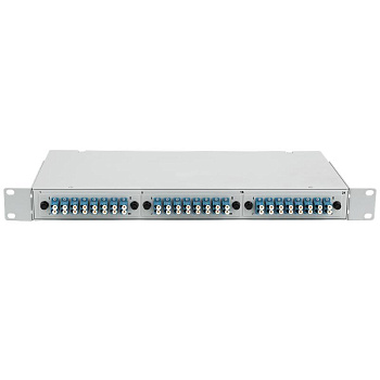 Кросс оптический 19дюйм 1U компл. 24хDLC/UPC SM 9/125 OS2 SUPRLAN 09-0256