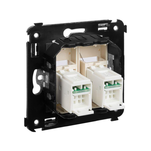 Розетка компьютерная 2-м СП Avanti "Ванильная дымка" RJ45 кат.6A DKC 4405374