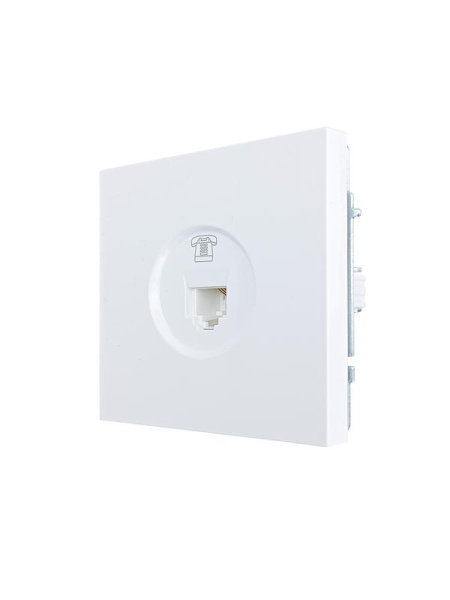 Розетка телефонная СП ZIMA IP20 евро стандарт механизм бел. LEZARD 704-0288-137