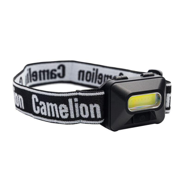 Фонарь налобный LED5384 1Вт COB LED 3 реж. 3XAAA пласт блист черн. Camelion 15689