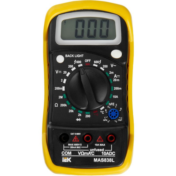 Мультиметр цифровой Master MAS838L IEK TMD-3L-838