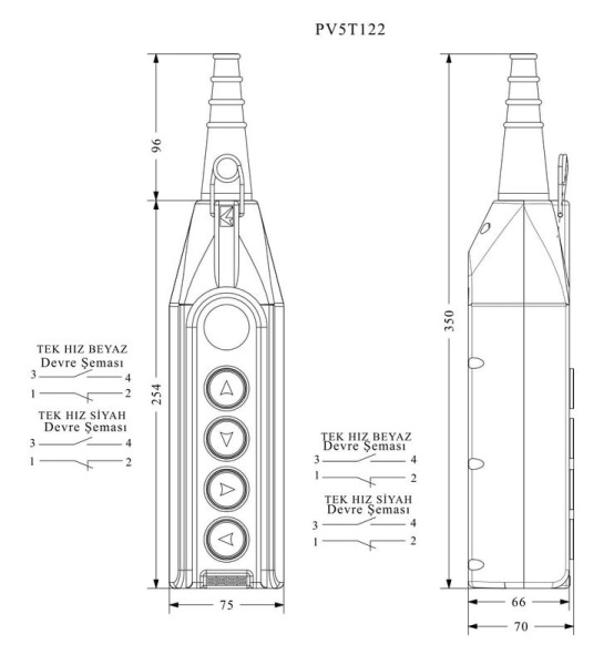 Пульт управления PV5T122 EMAS PV5T122