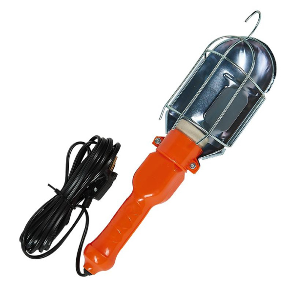 Светильник переносной E27 220В IP20 шнур 10м выкл. на корпусе ORANGE Uniel UL-00010837