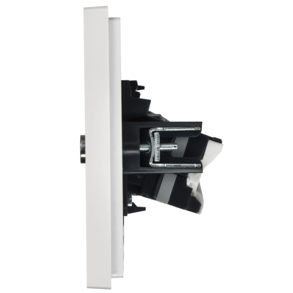 Розетка 2-м TV+RJ45 кат.6 FORTE&PIANO FP237 бел. IEK FP-AK20-2-K01