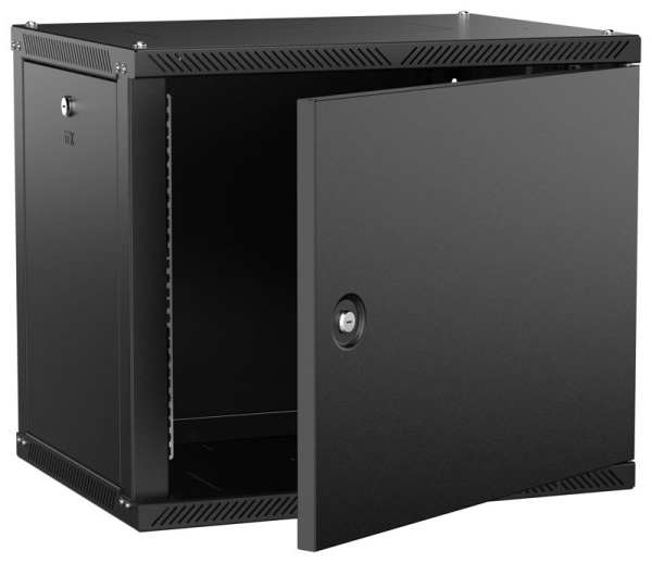 Шкаф LINEA W 2.0 9U 600х450мм дверь метал. черн. ITK LWR5-09U64-MF-2