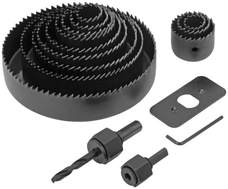 Набор пил круговых 19-127мм 12шт в кейсе FIT 36763