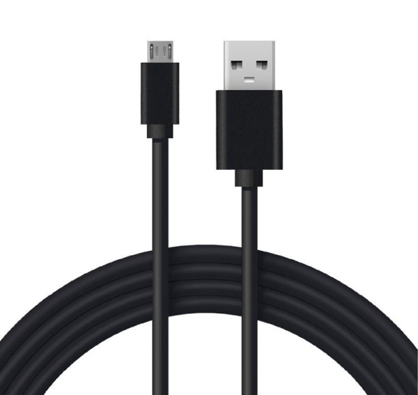 Кабель USB (micro USB) длинный штекер 1М черн. REXANT 18-4268
