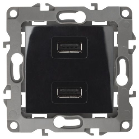 Устройство зарядное USB 12-4110-06 5В-2100мА черн. ЭРА Б0027496