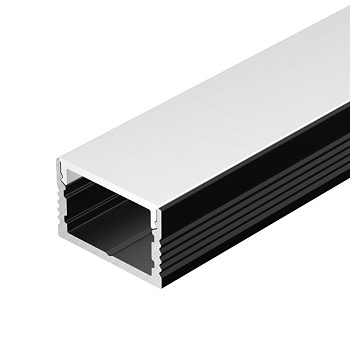Профиль SL-SLIM15-H10-3000 BLACK L3000 алюм. Arlight 065380