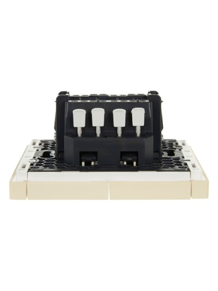 Выключатель проходной 2-кл. СП FORTE&PIANO 10А FP407 ваниль IEK FP-V22-0-10-1-K10