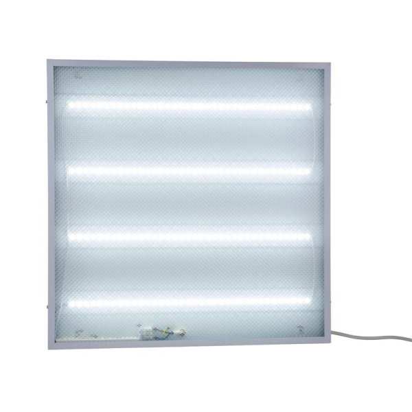 Светильник светодиодный потолочный универсальный ULP-Q105 6060-45Вт/6500К WHITE дневной свет (6500К) рассеиватель "призма" встроенный и/п корпус бел. ТМ Volpe UL-0001176