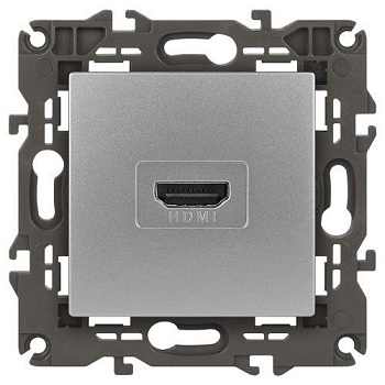 Розетка 14-3114-03 HDMI Elegance алюм. ЭРА Б0034334