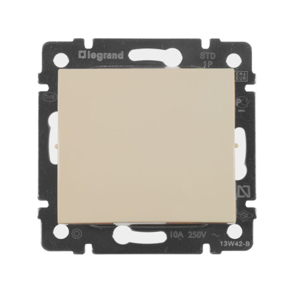 Кнопка 1-кл. СП Valena 10А IP20 механизм сл. кость IEK 774311