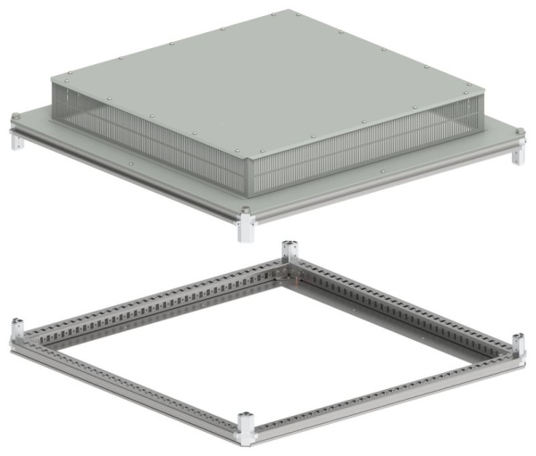 Крыша и основание 1000х1000 IP31 FORMAT под фланец IEK FO-00-KOF-100-100-31