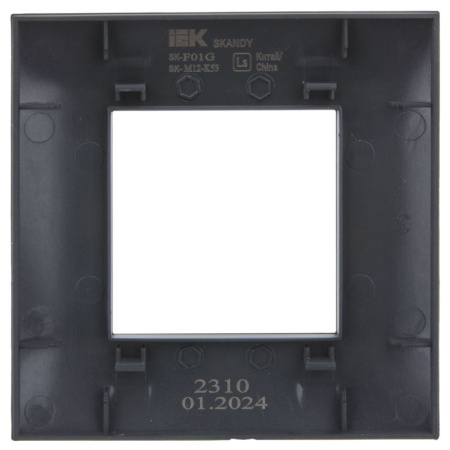 Рамка 1-м SKANDY SK-F01G графит IEK SK-M12-K53