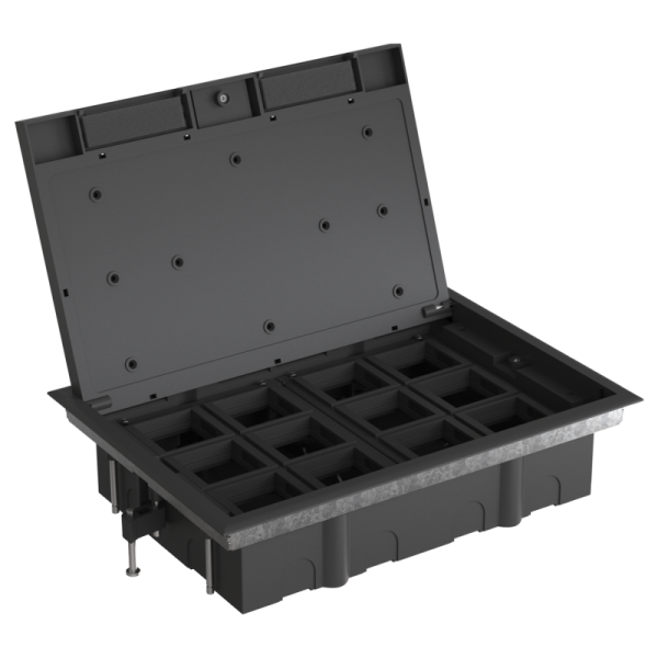 Люк MultiDesk MDK10 на 24мод. IP40 с монтажной коробкой для фальшпола SE MDK10124