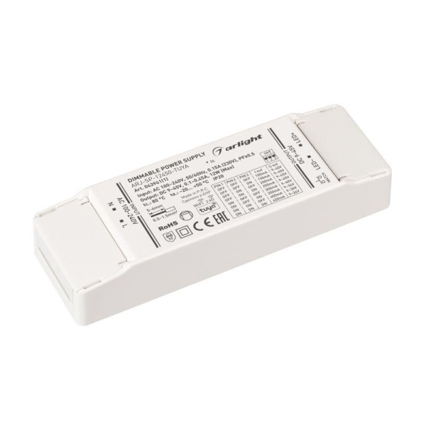 Блок питания ARJ-SP-12450-TUYA 12Вт 9-45В 0.1-0.45А WiFi 2.4G IP20 пластик Arlight 043941(1)