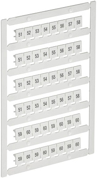 Маркер для CTS 6кв.мм/CP 10кв.мм "51-60" ARMAFIX IEK AF-CT10D-M-006-06